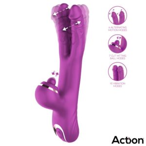 Nico com Dildos Alternados e Motores Percussion Ball 4