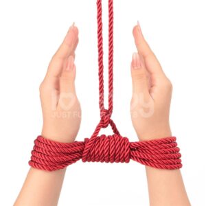 CORDA DE CONTENÇÃO REBELIÃO CORDA DE BONDAGE SEDOSA CARMESIM