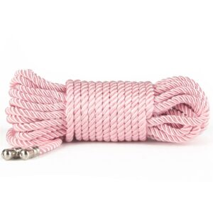 CORDA DE CONTENÇÃO REBELIÃO ROSA CORDA SEDOSA DE BONDAGE