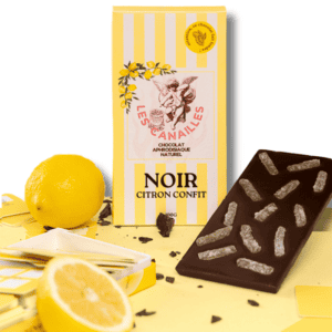 CHOCOLATE AMARGO COM LIMÃO CRISTALIZADO 100G