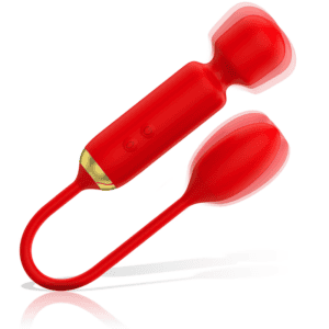 Vibrador duplo com ovo vibrante para prazer intenso, ideal para explorar novas sensações e aumentar.