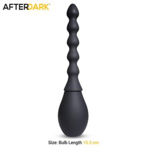 Anel anal com design de bolinhas para estimulação e prazer. Feito de material seguro, ideal para uso.