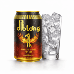 Bebida energética masculina Diblong com gengibre, ideal para aumentar energia e disposição.