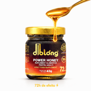 Mel Afrodisíaco Power Honey Diblong, suplemento energético para homens, 43g.