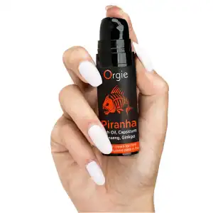 Óleo de energia Piranha para aumento de desempenho sexual.