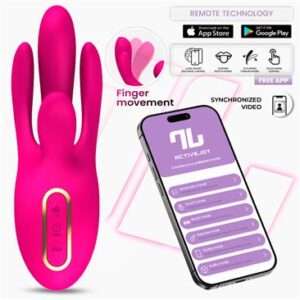 1 derek vibrador con movimiento finger 3 motores y app