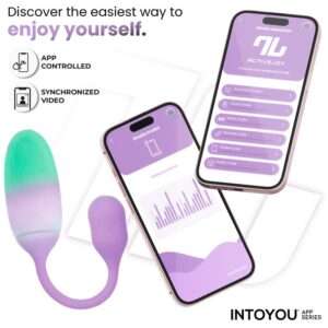 2 nexegg huevo vibrador silicona doble capa con app lilapistacho