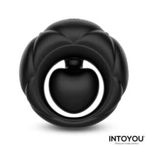 2 torus anillo vibrador con bola clitoriana con control remoto usb
