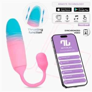 1 nexegg motion huevo vibrador con thrusting app rosaturquesa