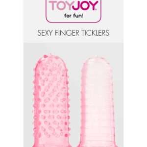 Toy Joy Sexy Finger Ticklers – Estimuladores de dedo rosa, 2 unidades – vista 2