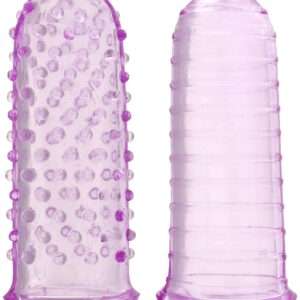 Toy Joy Sexy Finger Ticklers – Estimuladores de dedo roxo, 2 unidades