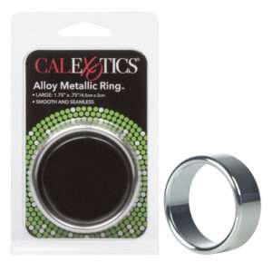 Anel peniano CalExotics Alloy Metallic Ring Large em alumínio prateado