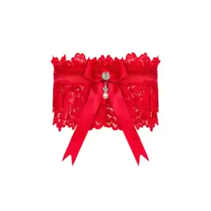 Obsessive Amor Cherris – Liga vermelha de renda