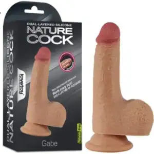 Lovetoy Gabe Nature Cock junto à embalagem original