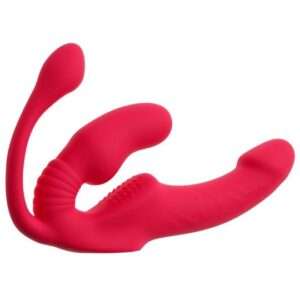Strapless Triple Teaser RC vermelho visto de lado